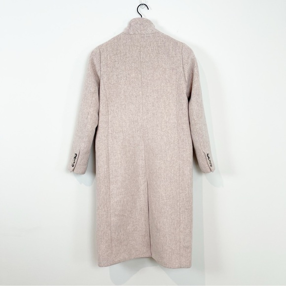 H&M Wool Blend Powder Pink Over Coat Sz 0 - Picture 8 of 14